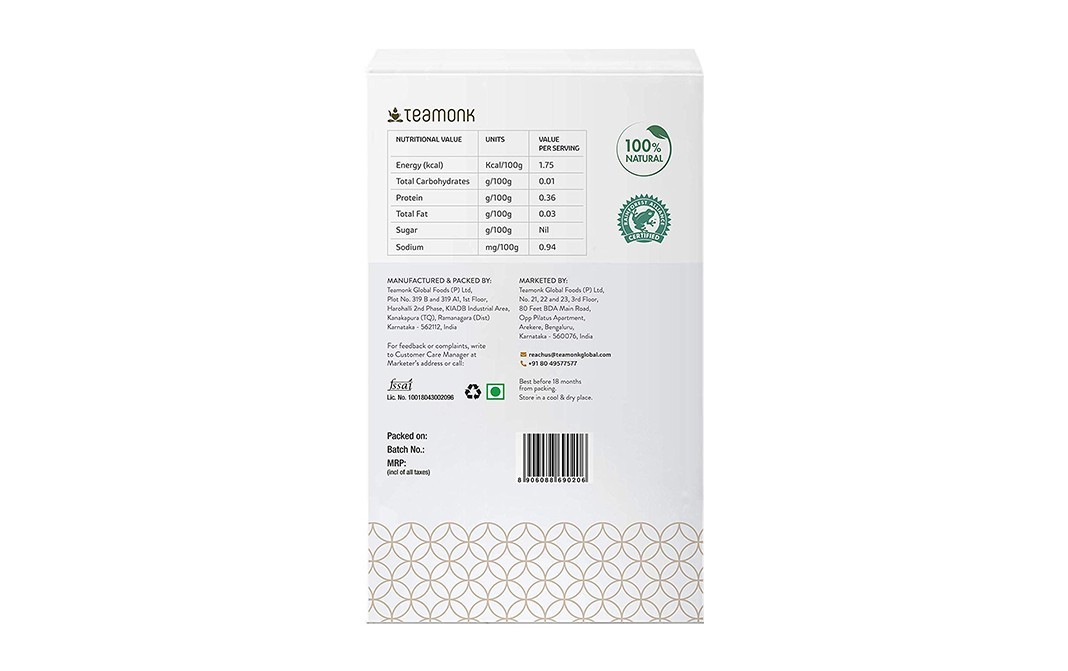 Teamonk Global Koge Jasmine Green Tea    Pack  100 grams